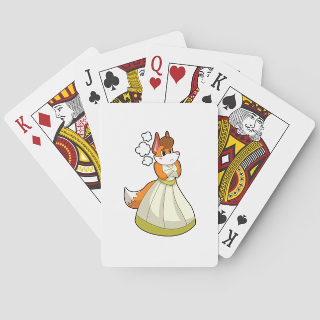 Baraja De Cartas Fox como novia con vestido Boda.PNG (Reverso)