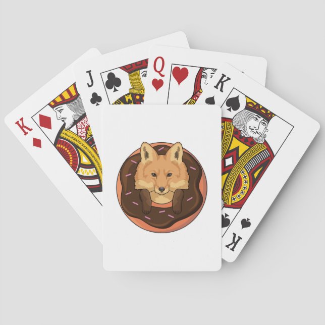Baraja De Cartas Fox con Donut (Reverso)