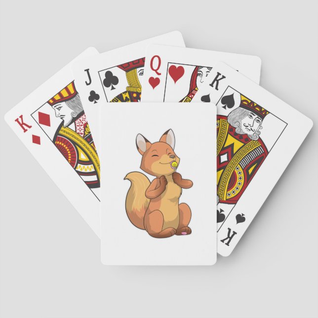 Baraja De Cartas Fox con Lollipop (Reverso)