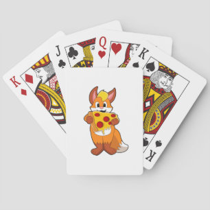 Baraja De Cartas Fox con pizza