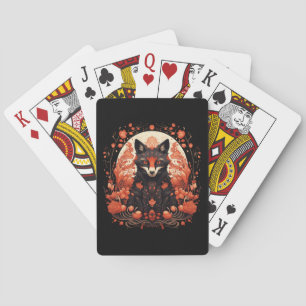 Baraja De Cartas Fox gótica y flores