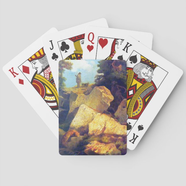 Baraja De Cartas Fox Hunt Josef Navrátil Después De 1850 (Reverso)