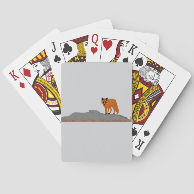 Baraja De Cartas 🦊 Fox on the Rock "Poker" Playing Cards (Reverso)