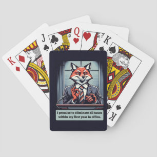Baraja De Cartas Fox presidencial - Gracioso animal satírico