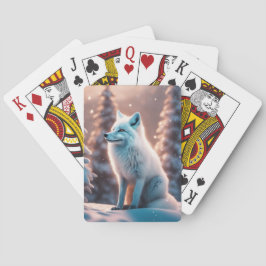 Baraja De Cartas Fox sonriente de invierno