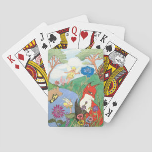 Baraja De Cartas Fox y las tarjetas de juego de los hados