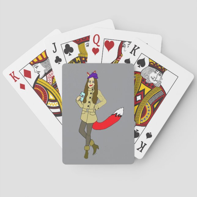 Baraja De Cartas Foxgirl (Reverso)