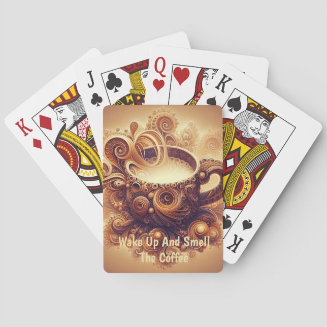 Baraja De Cartas Fractal Coffee Reverie (Reverso)
