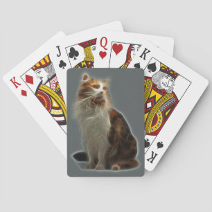 Baraja De Cartas Fractal del gato de calicó