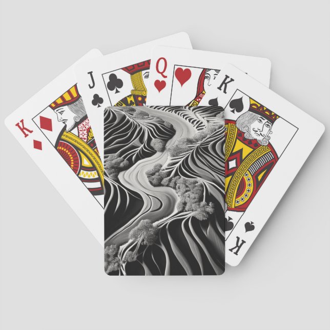 Baraja De Cartas Fractal Flow (Reverso)