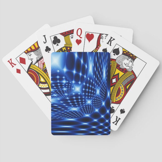 Baraja De Cartas Fragmento de red brillante (Reverso)