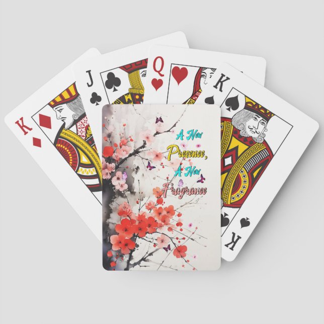 Baraja De Cartas Fragrance de cerezo Sakura (Reverso)