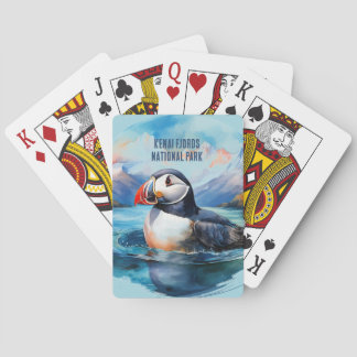 Baraja De Cartas Frailecillo del Parque Nacional Kenai Fjords