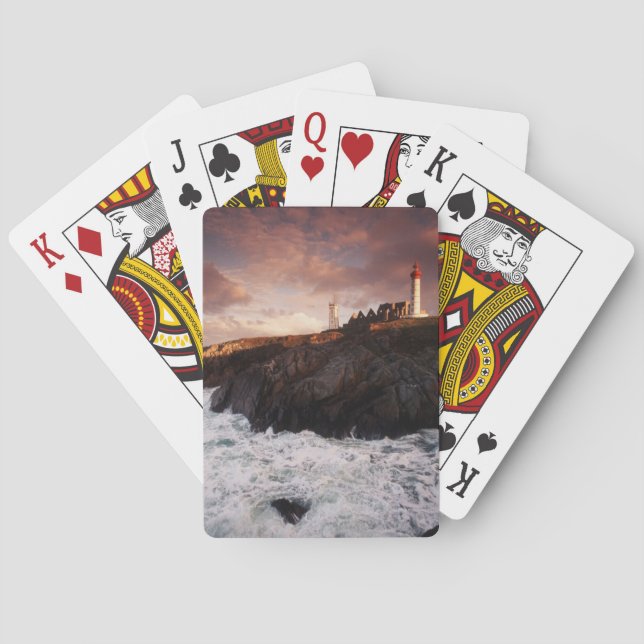 Baraja De Cartas Francia, faro al amanecer (Reverso)