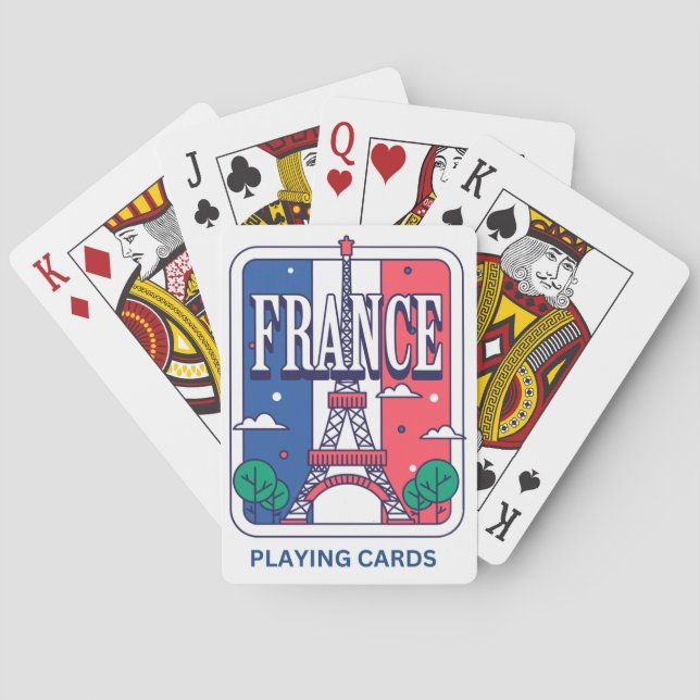 Baraja De Cartas Francia jugando (Reverso)