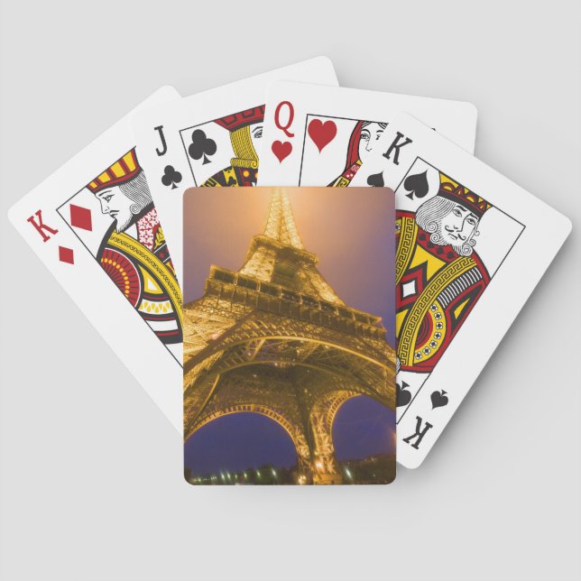 Baraja De Cartas Francia, París. Mirando desde la base de Eiffel (Reverso)