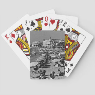 Baraja De Cartas Francia vintage Cannes la playa Dart Board