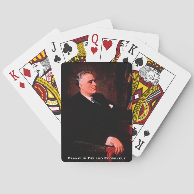 Baraja De Cartas Franklin D. Roosevelt, FRD 32nd POTUS Politics (Reverso)