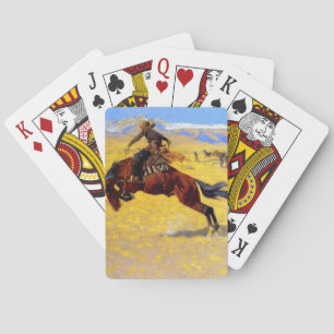 Baraja De Cartas Frederic Remington Art "Una mañana fría en la band