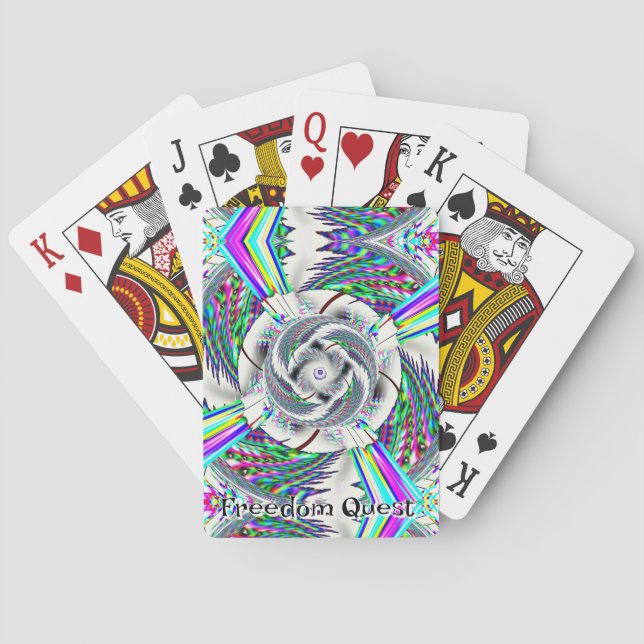 Baraja De Cartas Freedom Quest ( puedes cambiar las palabras ) (Reverso)