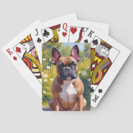 Baraja De Cartas French Bulldog | Pet Painting Dog Art