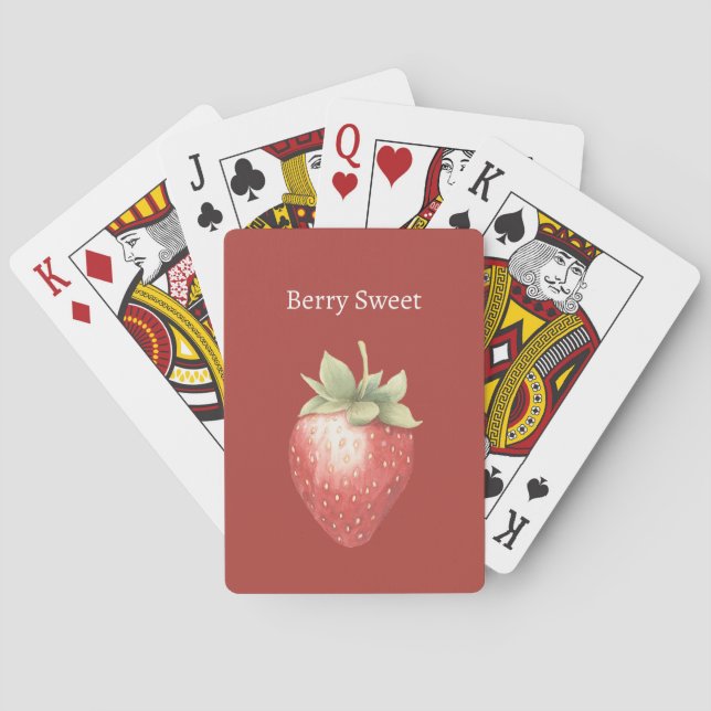 Baraja De Cartas Fresa Dulce de Frutilla (Reverso)
