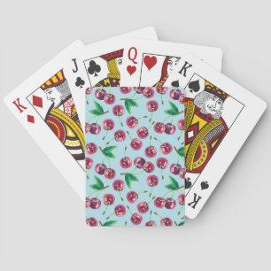 Baraja De Cartas Fresas acuáticas modernas: Jugoso patrón de cereza