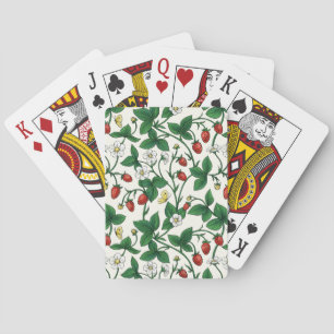 Baraja De Cartas Fresas silvestres rojas/amarillas/verdes/blanco ap