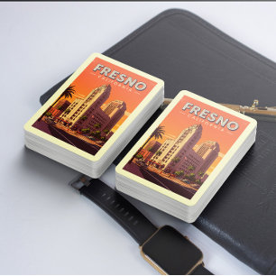 Baraja De Cartas Fresno California Antiguo