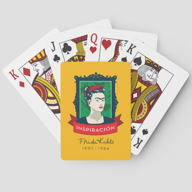 Baraja De Cartas Frida Kahlo el | Inspiración (Reverso)