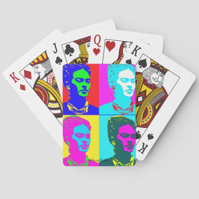 Baraja De Cartas Frida Kahlo inspiró el retrato (Reverso)