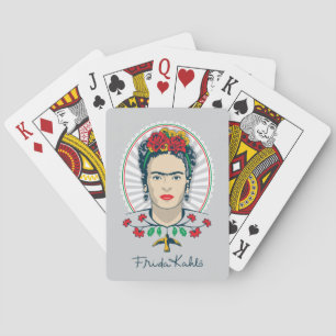 Baraja De Cartas Frida Kahlo  Vintage Floral