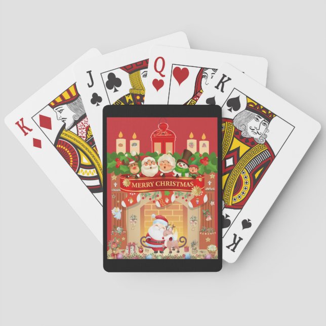 Baraja De Cartas Frohe Weihnachten  (Reverso)