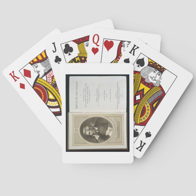 Baraja De Cartas Frontispiece a "a través del continente oscuro", (Reverso)