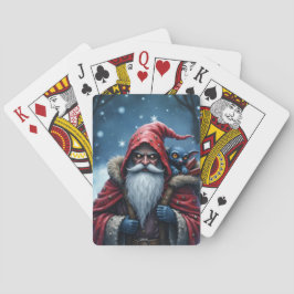 Baraja De Cartas Frostbite Santa y su duende travieso.