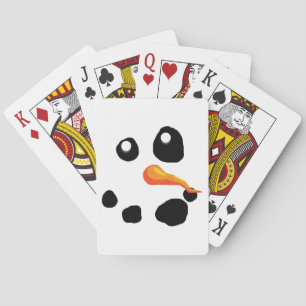 Baraja De Cartas Frosty el muñeco de nieve sonriendo