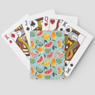 Baraja De Cartas Frutas Coloridas de Verão