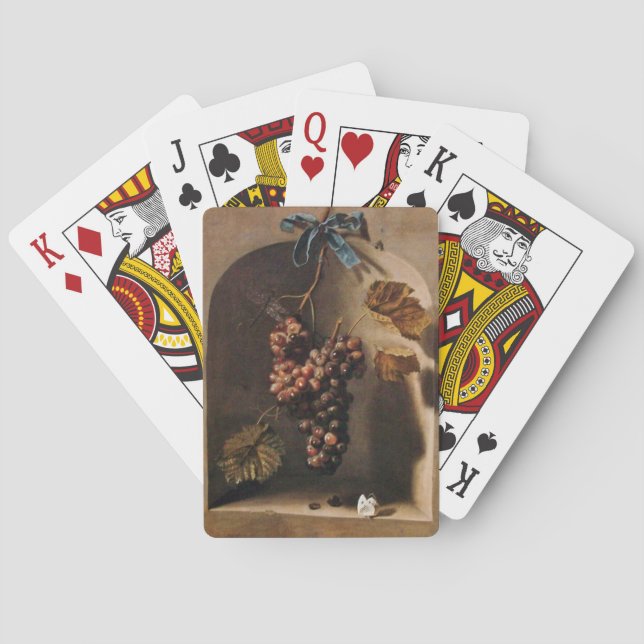 BARAJA DE CARTAS FRUTAS DE TEMPORADA, PROSPERIDAD, GRIPOS ROJOS (Reverso)