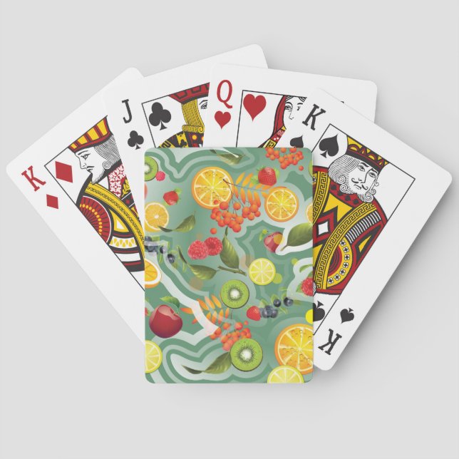 Baraja De Cartas Frutas Variadas 7 (Reverso)