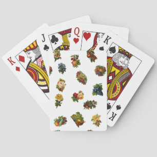 Baraja De Cartas Frutas y flores de época