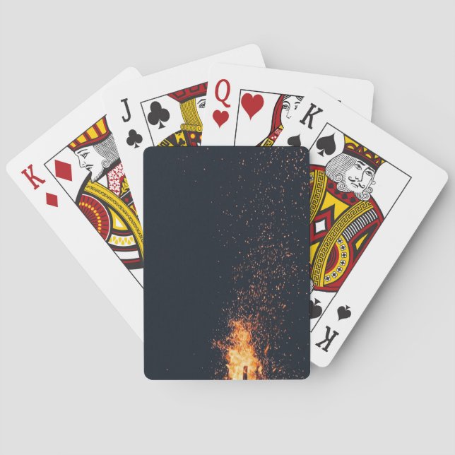 Baraja De Cartas fuego (Reverso)