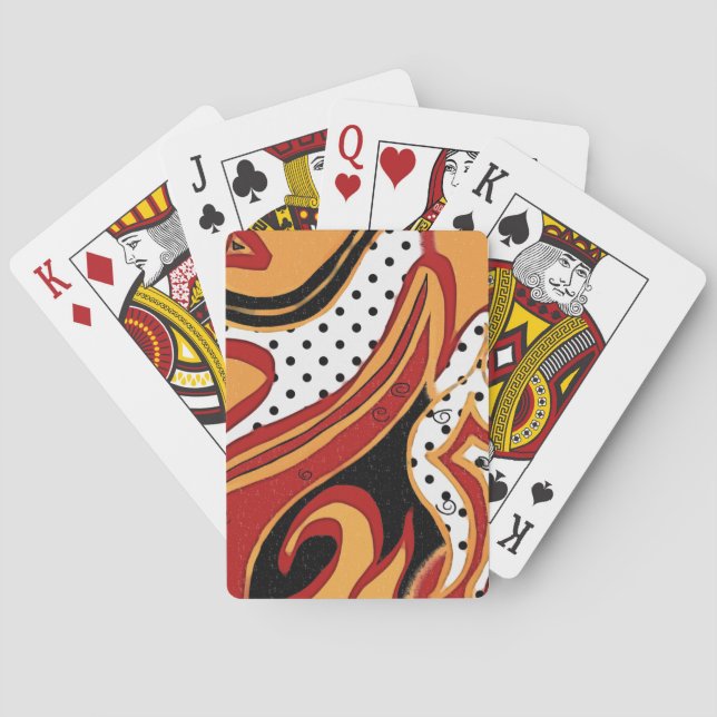 Baraja De Cartas Fuego (Reverso)