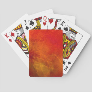 Baraja De Cartas Fuego - Arte de fondo abstracto en naranja profund