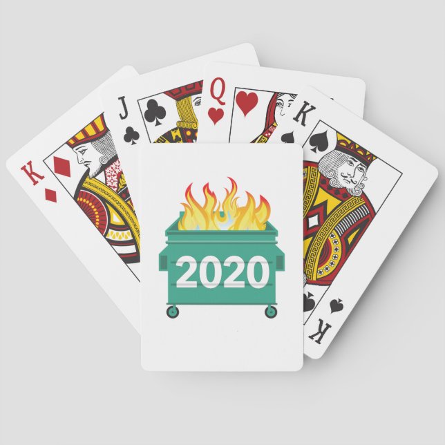 Baraja De Cartas Fuego de basureros 2020 es gracioso (Reverso)