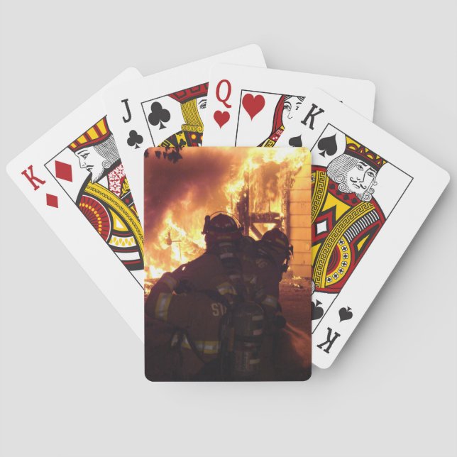 Baraja De Cartas Fuego de estructura (Reverso)