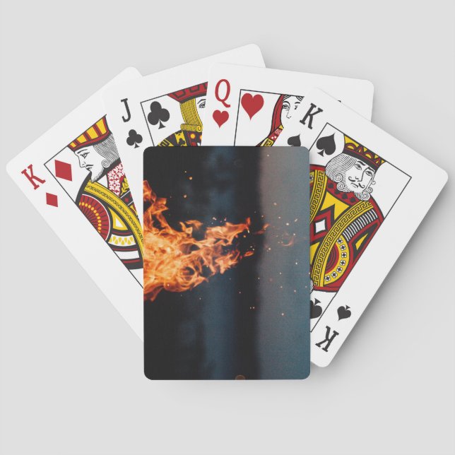 Baraja De Cartas fuego nocturno (Reverso)