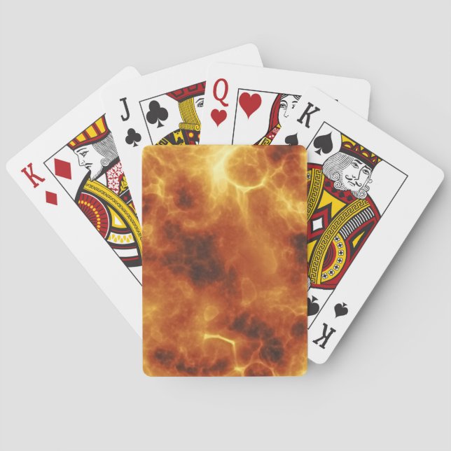 Baraja De Cartas Fuego | Zazzle_Growshop. (Reverso)