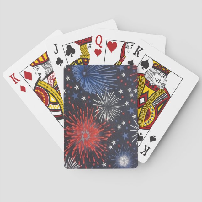 Baraja De Cartas Fuegos artificiales (Reverso)