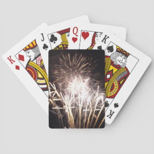 Baraja De Cartas Fuegos artificiales blancos y dorados I Celebració