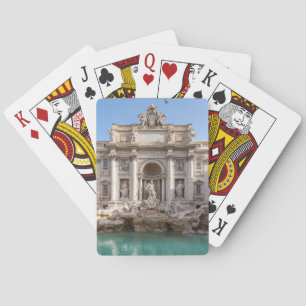 Baraja De Cartas Fuente de Trevi al amanecer - Roma, Italia